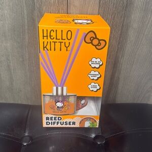 New Hello Kitty As Halloween Cat Clear Glass Reed Diffuser Peppermint Scent